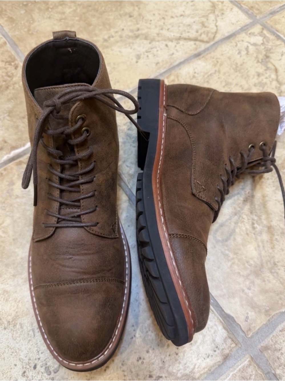 Nine West Tobias Lace-up Men’s Boots Size 9 NWOB